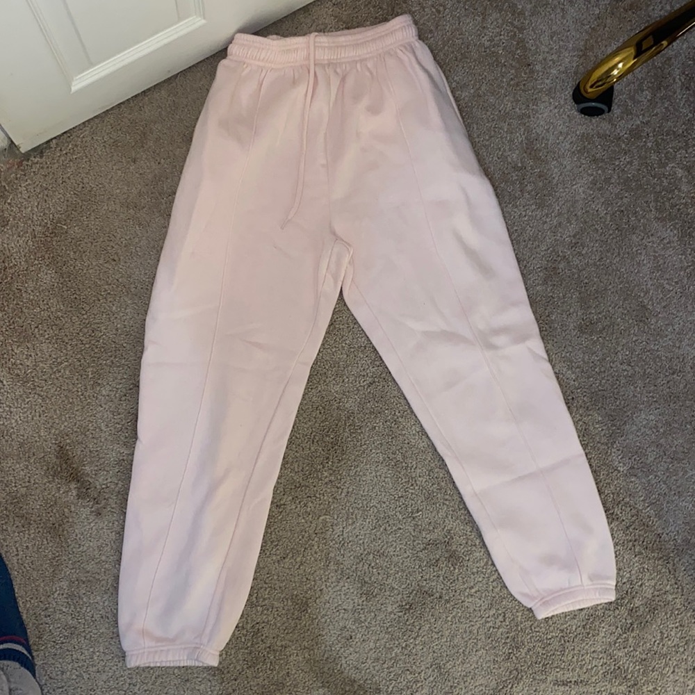 light pink joggers